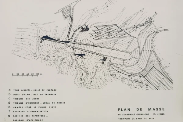 Plan de masse d'archive du tremplin