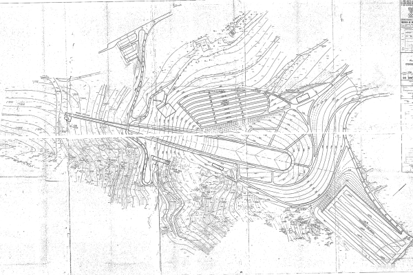 Plan de masse d'archive du tremplin
