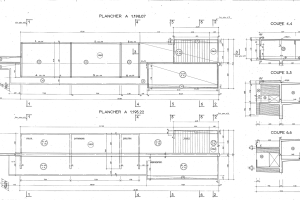 Plan de masse d'archive de la tour des juges